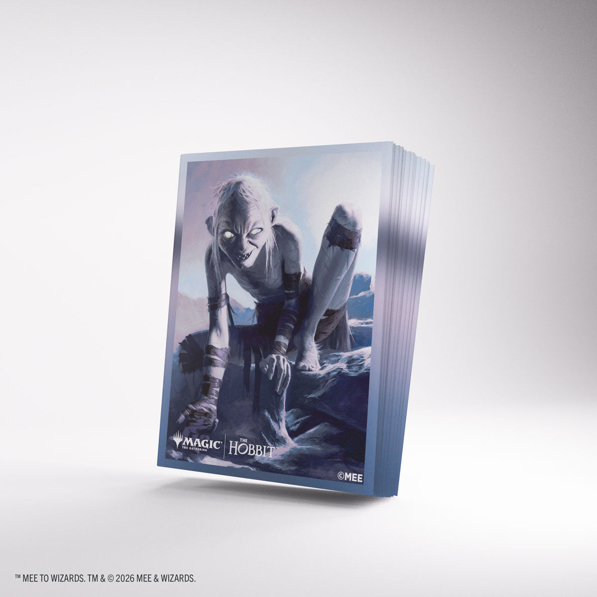 Gollum - Riddle Master MTG The Hobbit Premium Art Sleeves - angled sleeve stack
