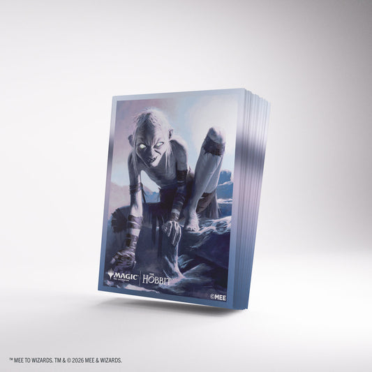 Gollum - Riddle Master MTG The Hobbit Premium Art Sleeves - angled sleeve stack