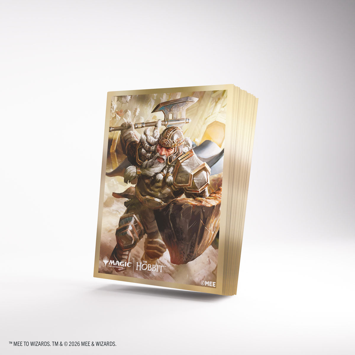 Thorin - Mountain-King MTG The Hobbit Premium Art Sleeves - angled sleeve stack