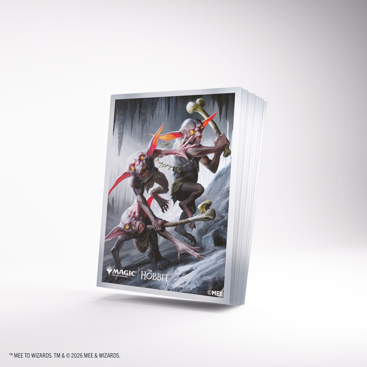 Goblin Army Token MTG The Hobbit Premium Art Sleeves - angled sleeve stack