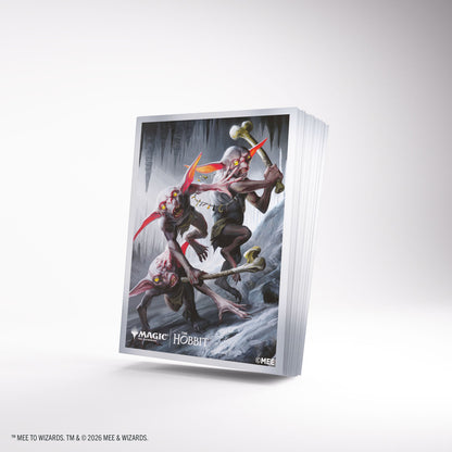 Goblin Army Token MTG The Hobbit Premium Art Sleeves - angled sleeve stack