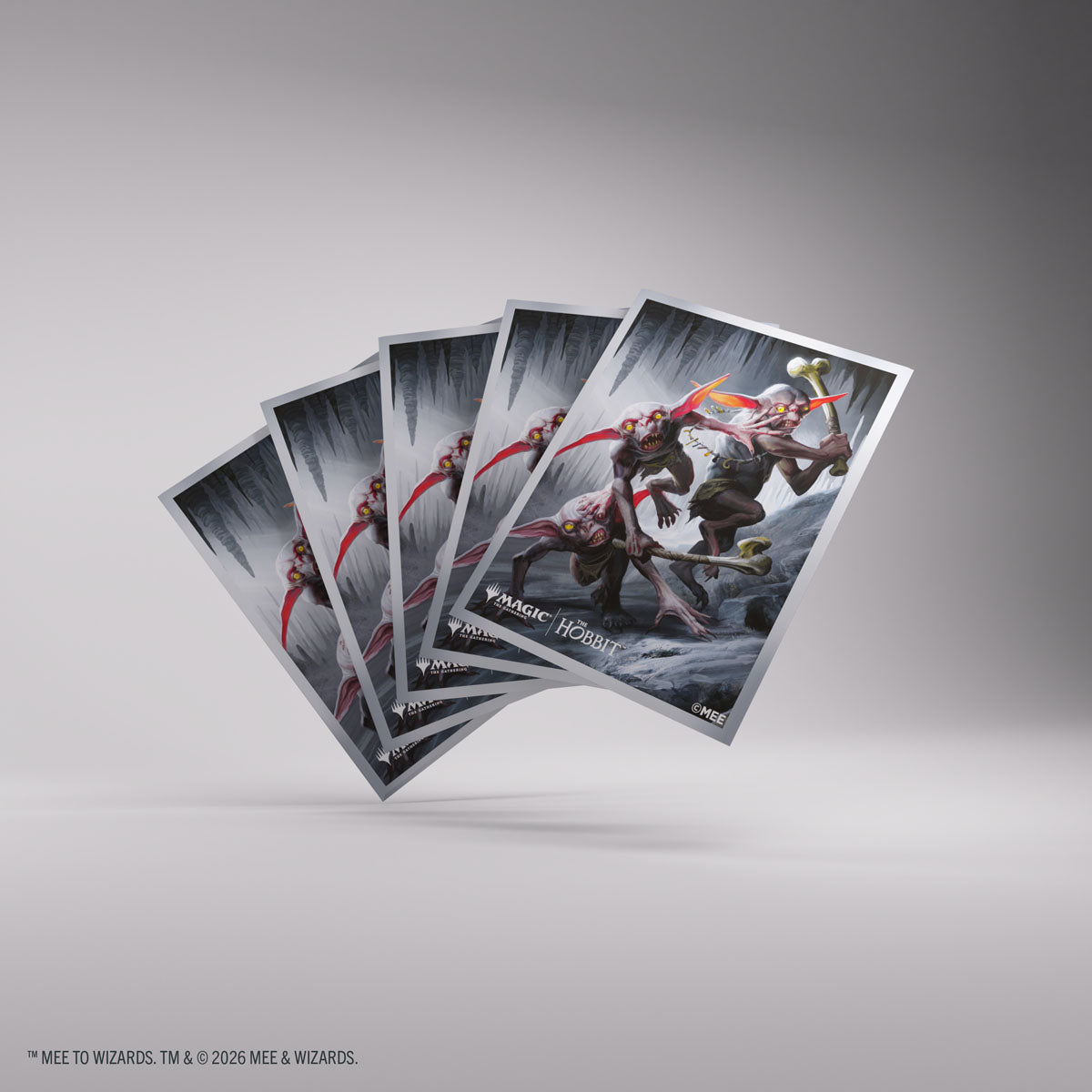Goblin Army Token MTG The Hobbit Premium Art Sleeves - fanned card sleeves