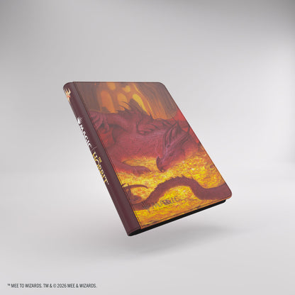 Gamegenic MTG The Hobbit Smaug's Mox Amber Zip-Up Album - angled front cover
