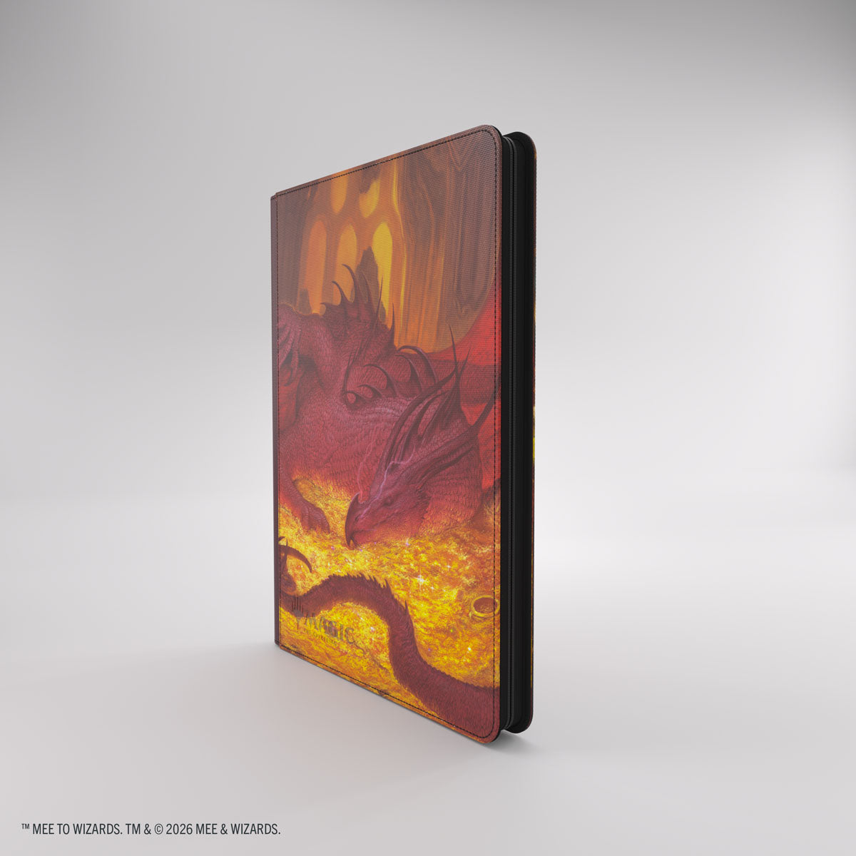 Gamegenic MTG The Hobbit Smaug's Mox Amber Zip-Up Album - partially opened album