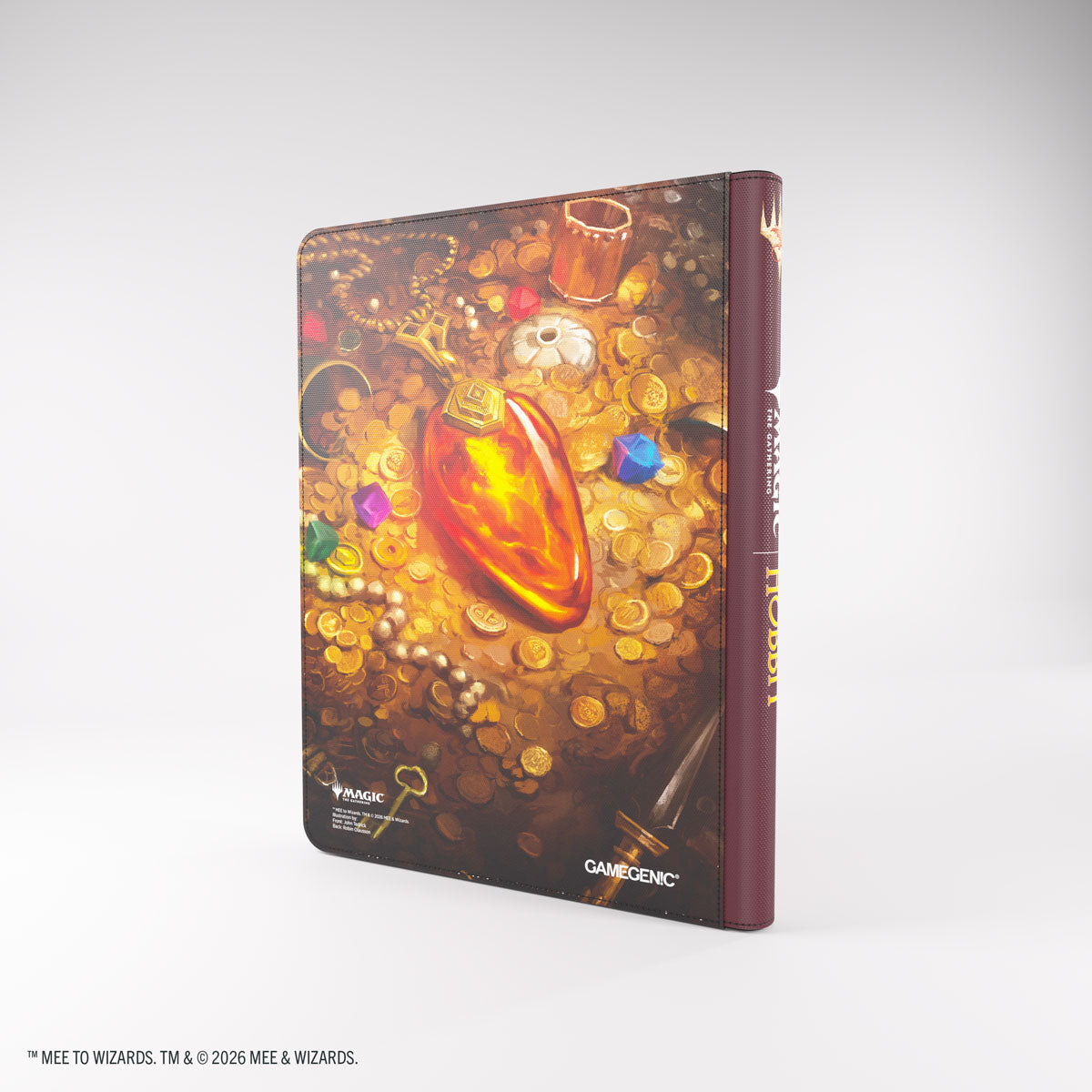 Gamegenic MTG The Hobbit Smaug's Mox Amber Zip-Up Album - back cover