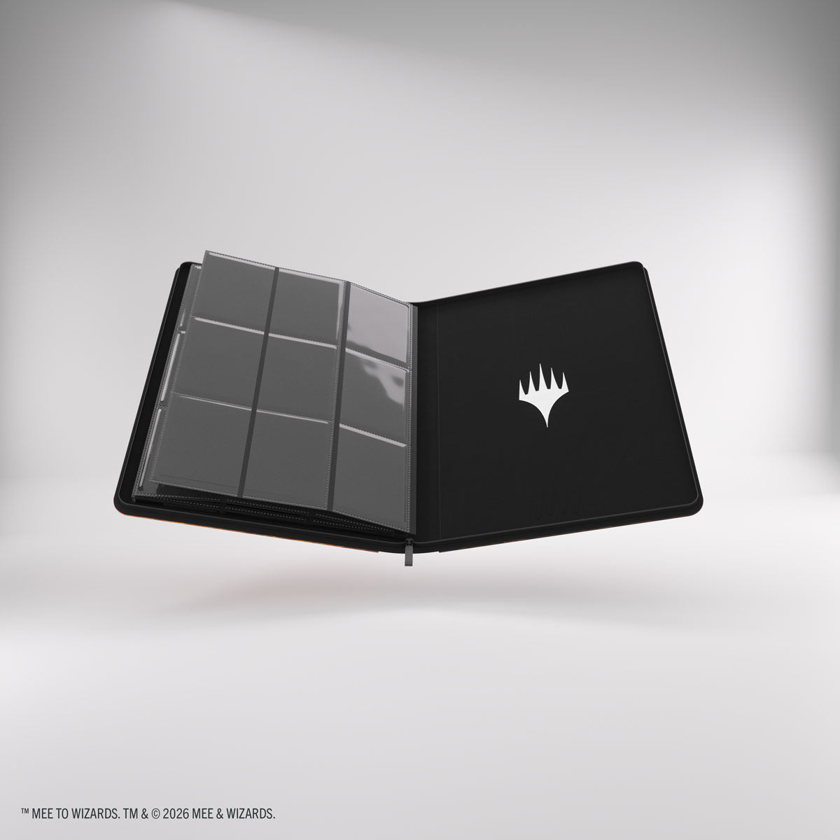 Gamegenic MTG The Hobbit Smaug's Mox Amber Zip-Up Album - open page angle