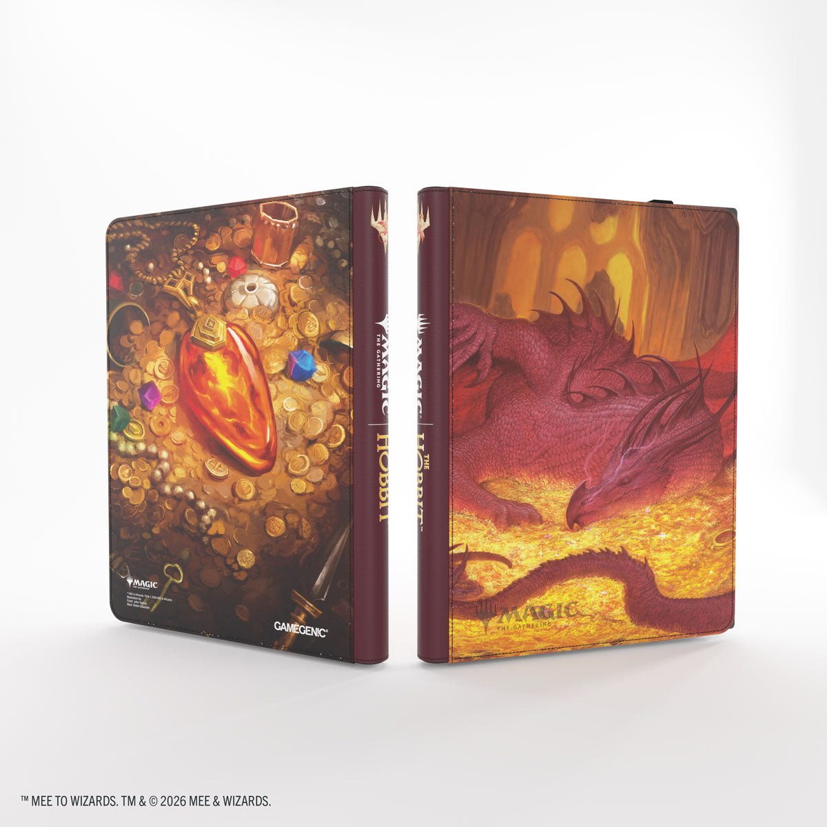 Gamegenic MTG The Hobbit Smaug's Mox Amber Zip-Up Album - front and back covers