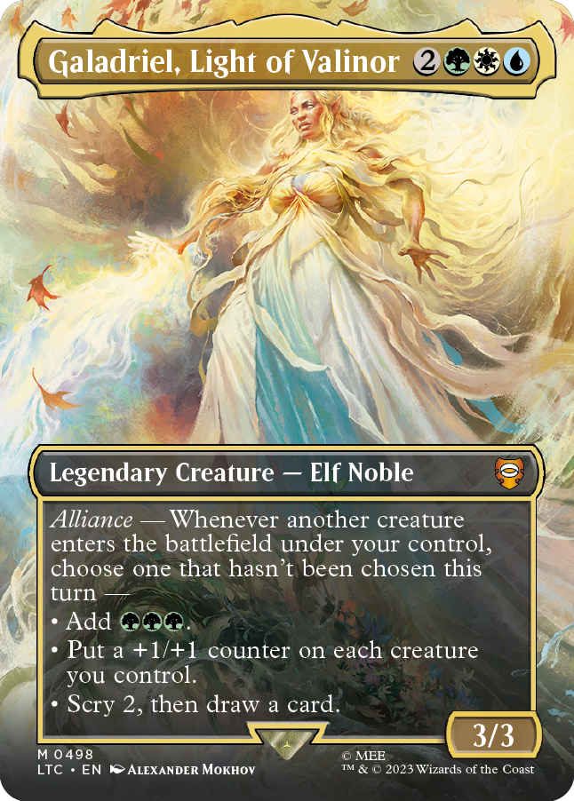 MTG Lord of the Rings Galadriel Light of Valinor card