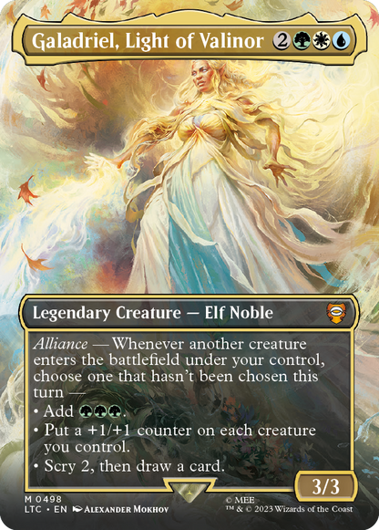 MTG Lord of the Rings Galadriel Light of Valinor card
