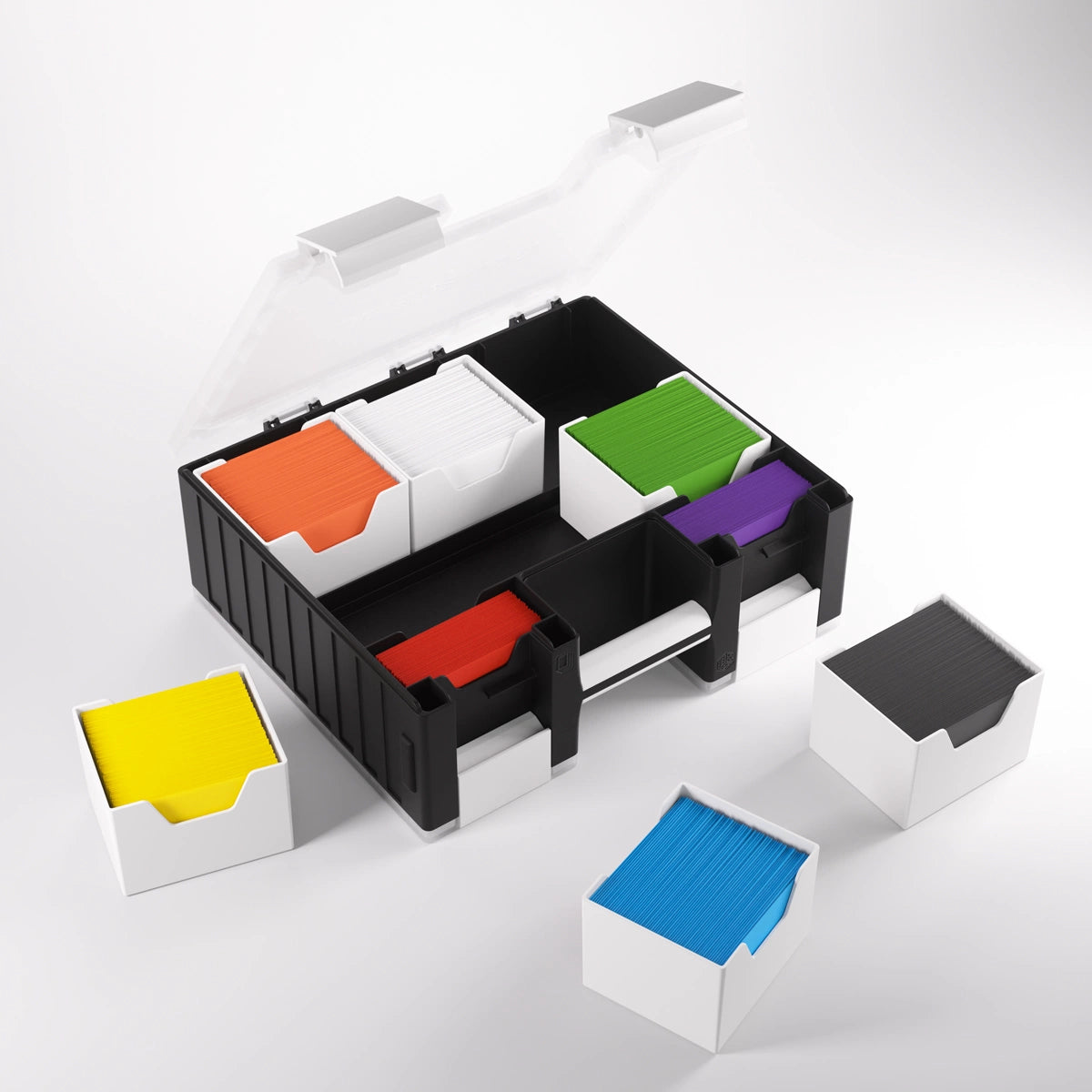 Black and green Game Castle with removable card holders
