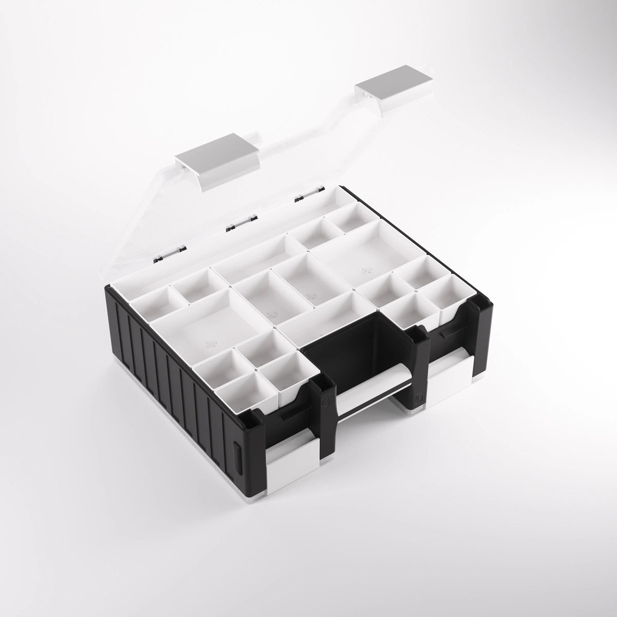 Gamegenic gaming storage case with accessory trays