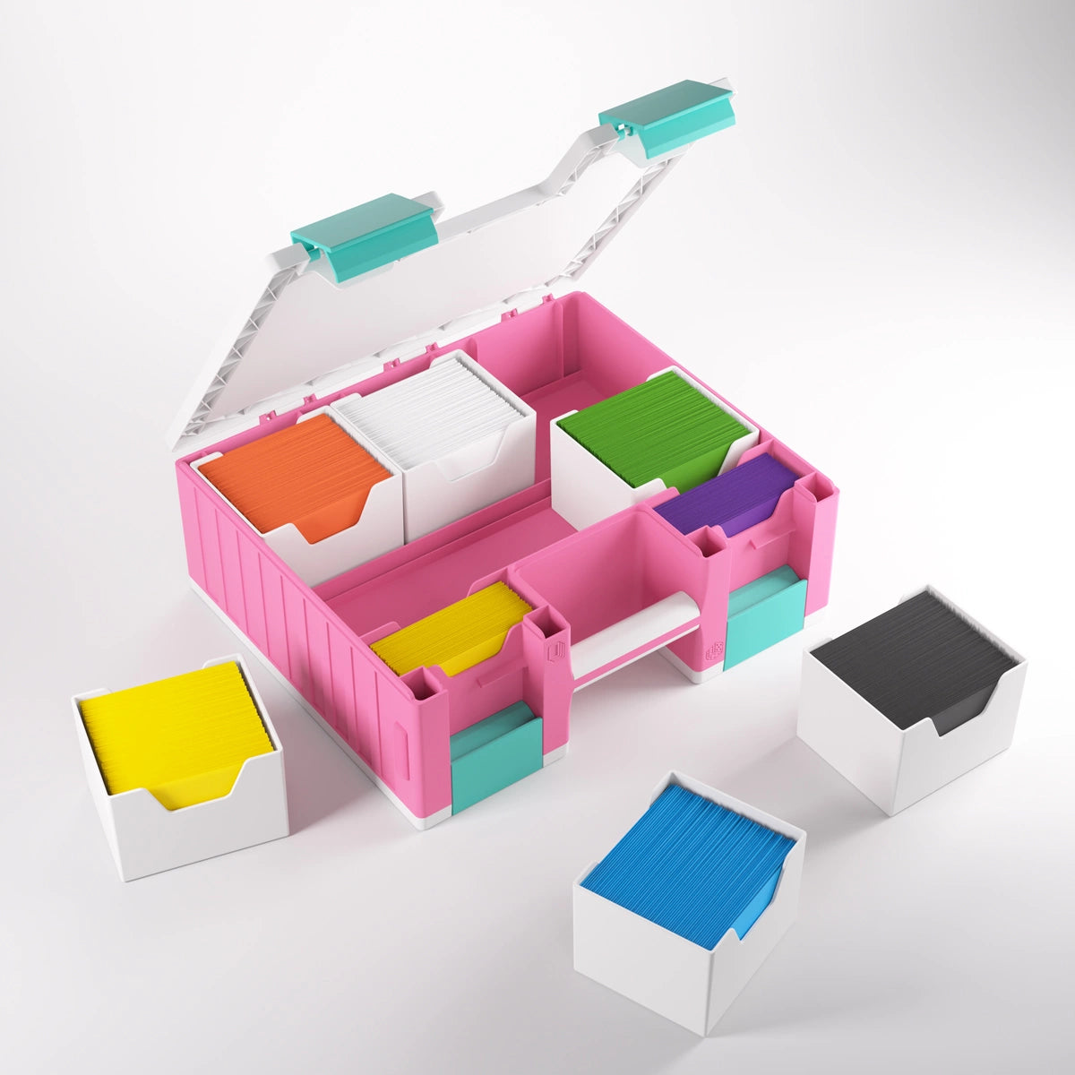 Black and green Game Castle with removable card holders