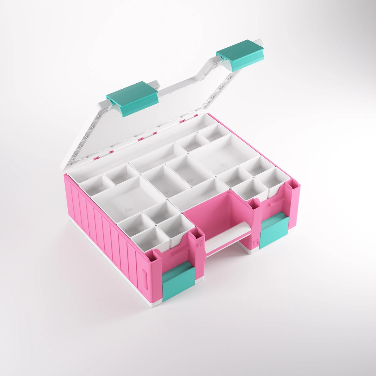 Gamegenic gaming storage case with accessory trays