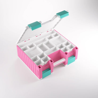 Gamegenic gaming storage case with accessory trays