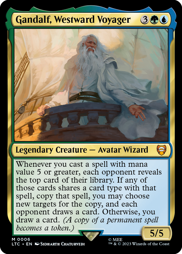 MTG Lord of the Rings Gandalf Westward Voyager