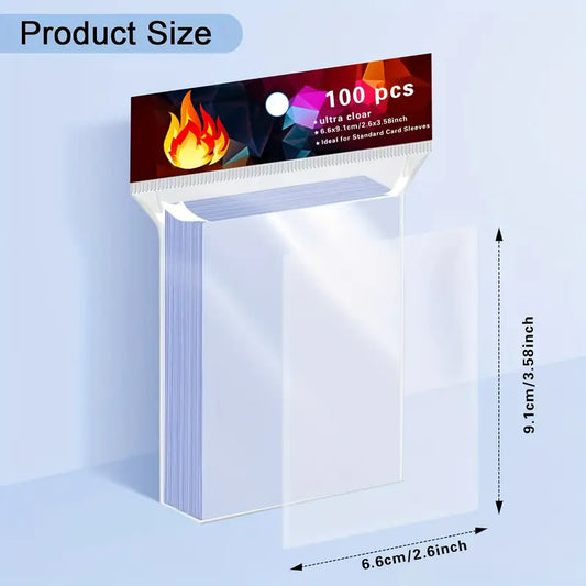 Card Sleeve Clear 100ct