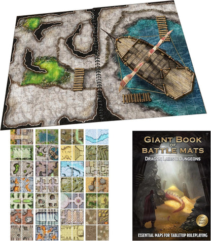 Giant Book of Battle Mats dragon encounter maps