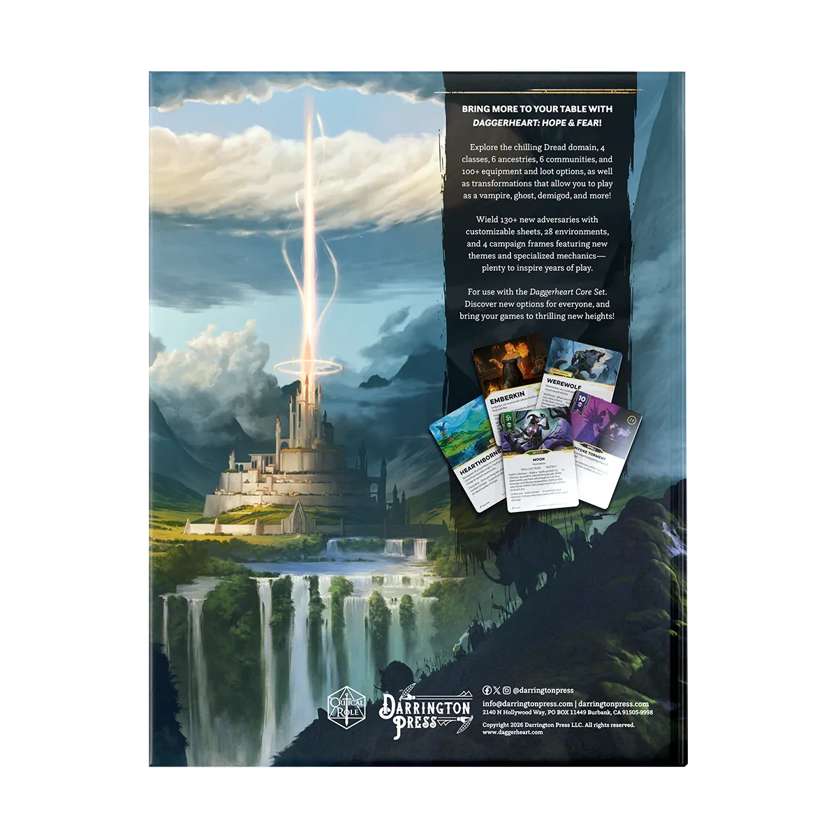 Daggerheart Hope & Fear RPG expansion back