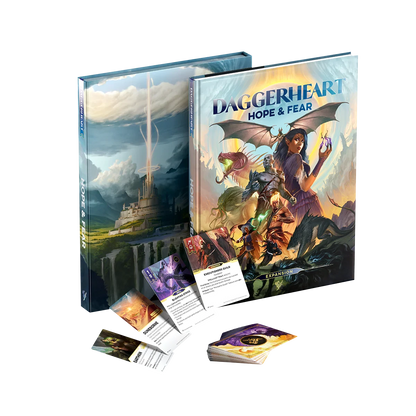 Daggerheart Hope and Fear standard edition book and cards