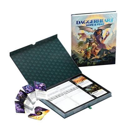 Daggerheart Hope and Fear standard edition box and cards