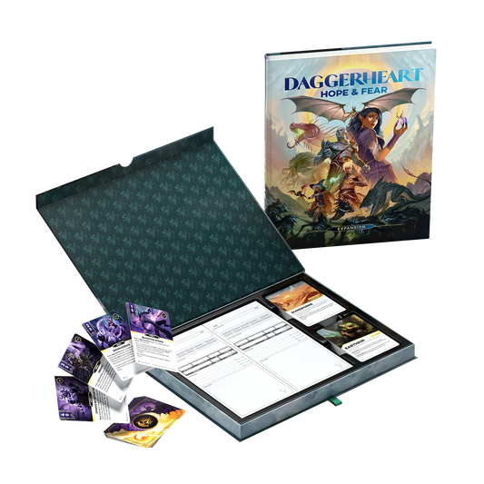 Daggerheart Hope and Fear standard edition box and cards