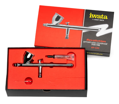 Iwata Revolution HP-CR3 airbrush detail view
