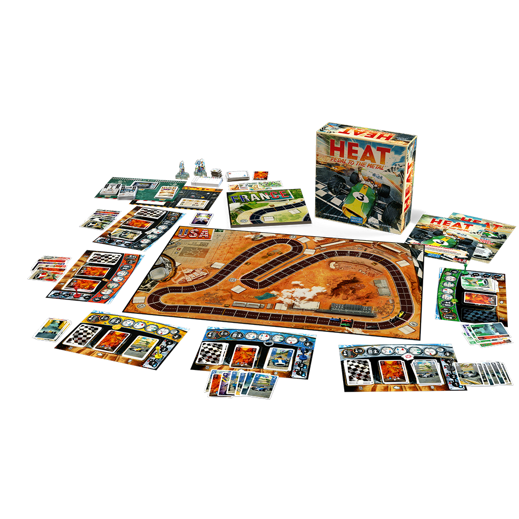 Heat Pedal to the Metal Game Components