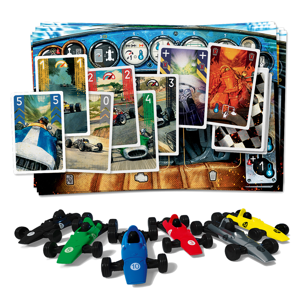 Heat Pedal to the Metal Player Cars and Play Game Boards