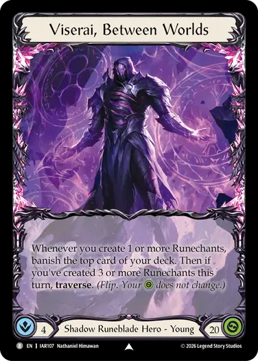 Viserai Between Worlds card artwork from Flesh and Blood