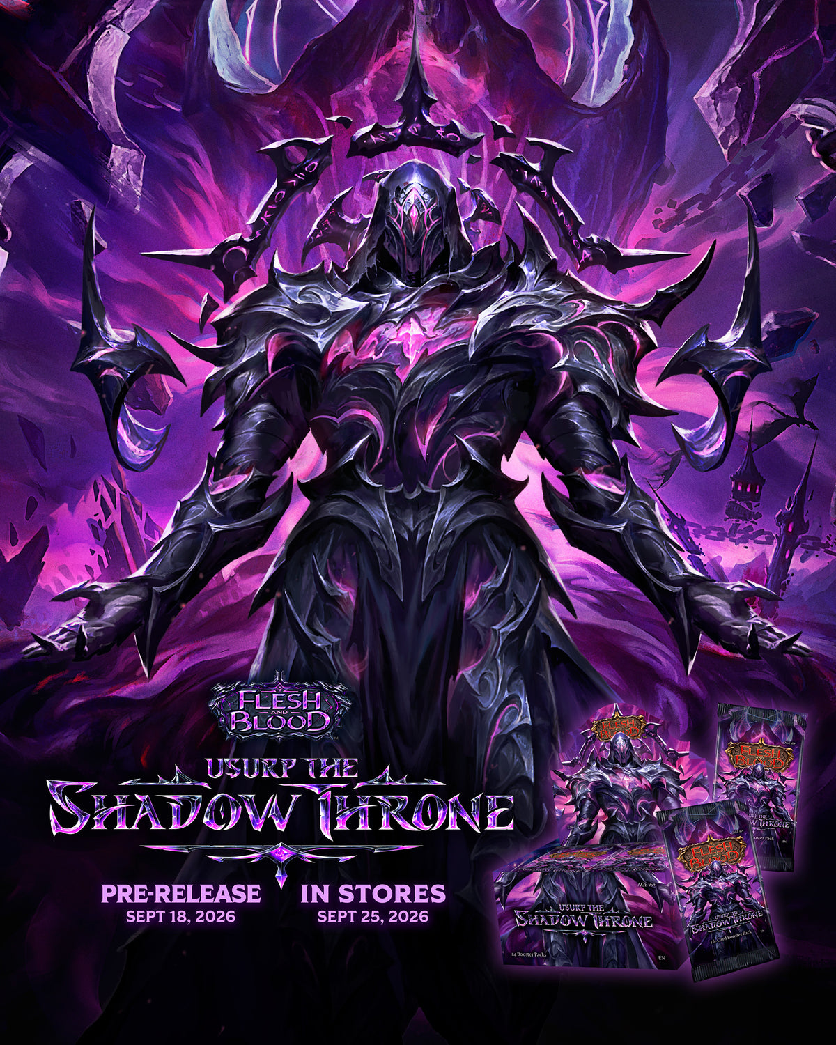 Usurp the Shadow Throne Flesh and Blood promotional artwork