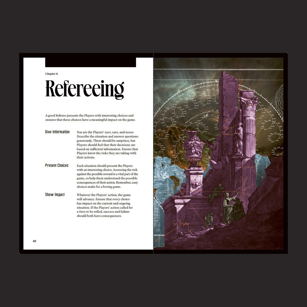 Into the Odd Remastered interior rules and artwork spread 3