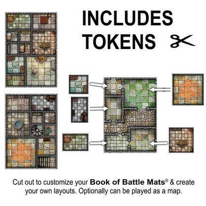 Cells & Shrines cut-out map tokens