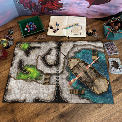 Dragon Lairs & Dungeons battle map tabletop scene two