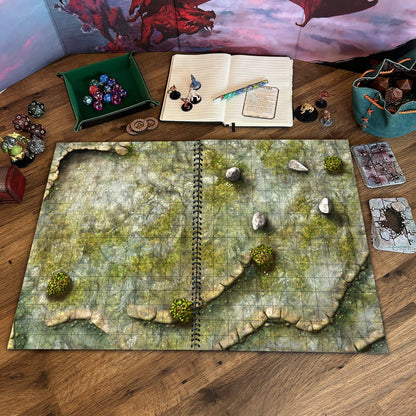 Dragon Lairs & Dungeons battle map tabletop scene three