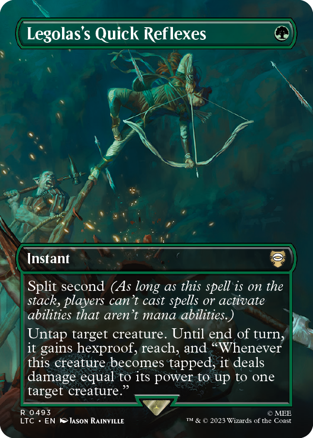 MTG Lord of the Rings Legolas’s Quick Reflexes card
