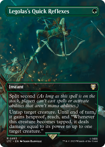 MTG Lord of the Rings Legolas’s Quick Reflexes card