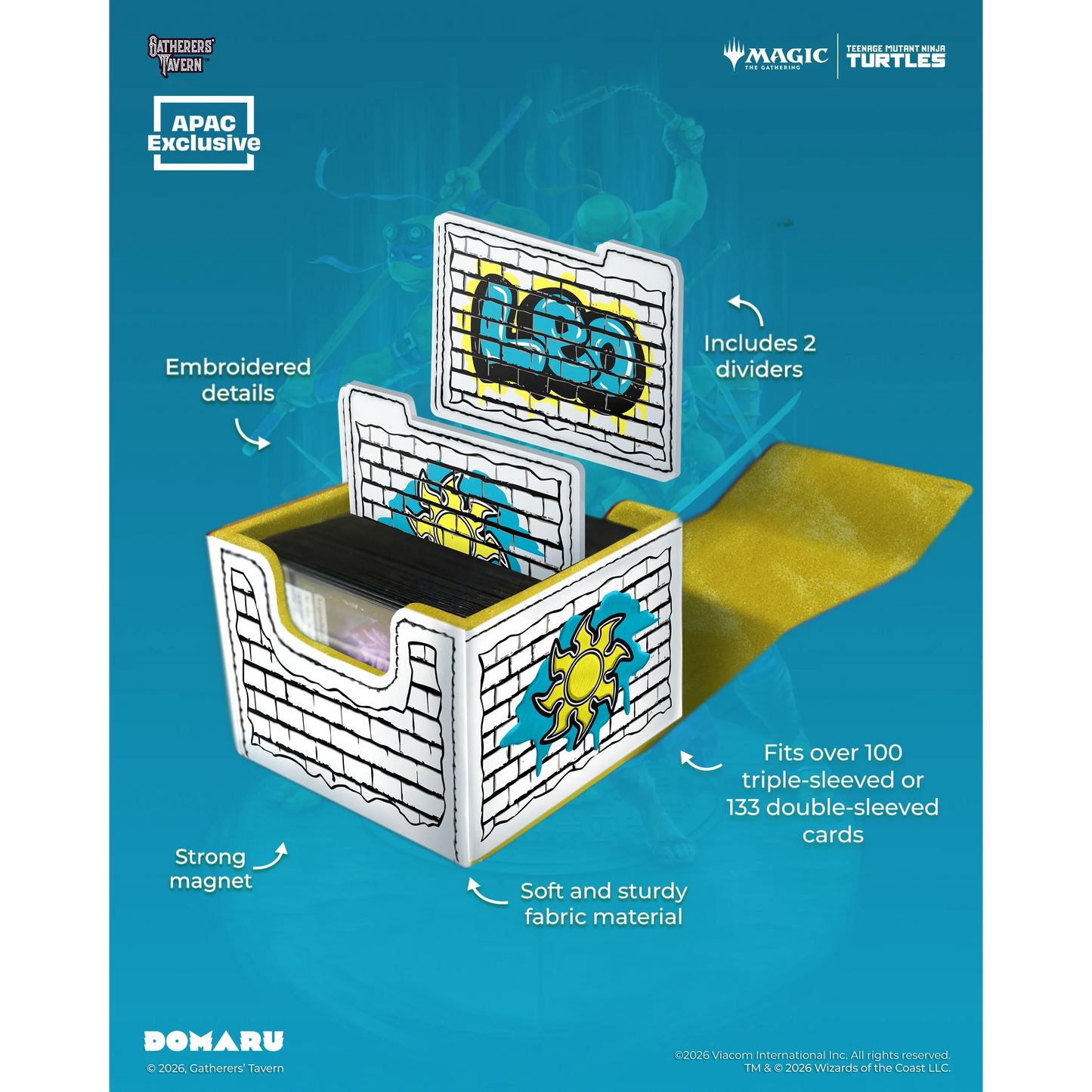TMNT Leonardo DOMARU card storage box