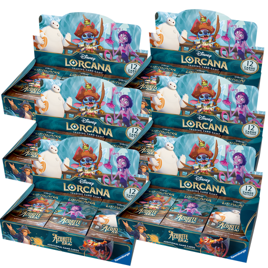 Lorcana Azurite Sea - Play Booster Box Case of 4