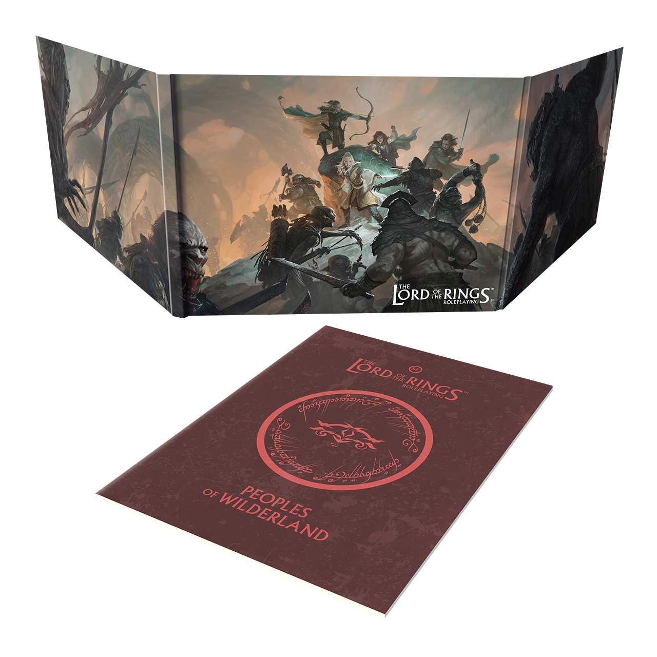 The Lord of the Rings RPG 5E Loremaster screen and Wilderland compendium