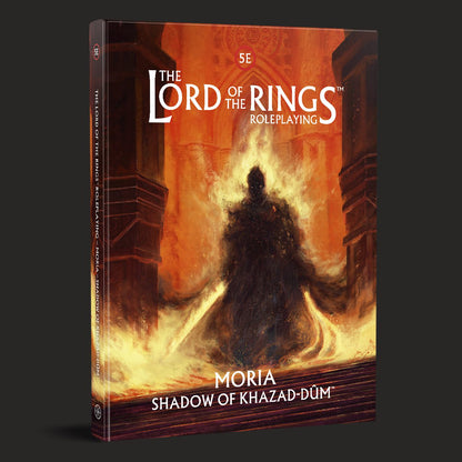 The Lord of the Rings RPG 5e- Moria, Shadow of Khazad-dum front cover and product presentation