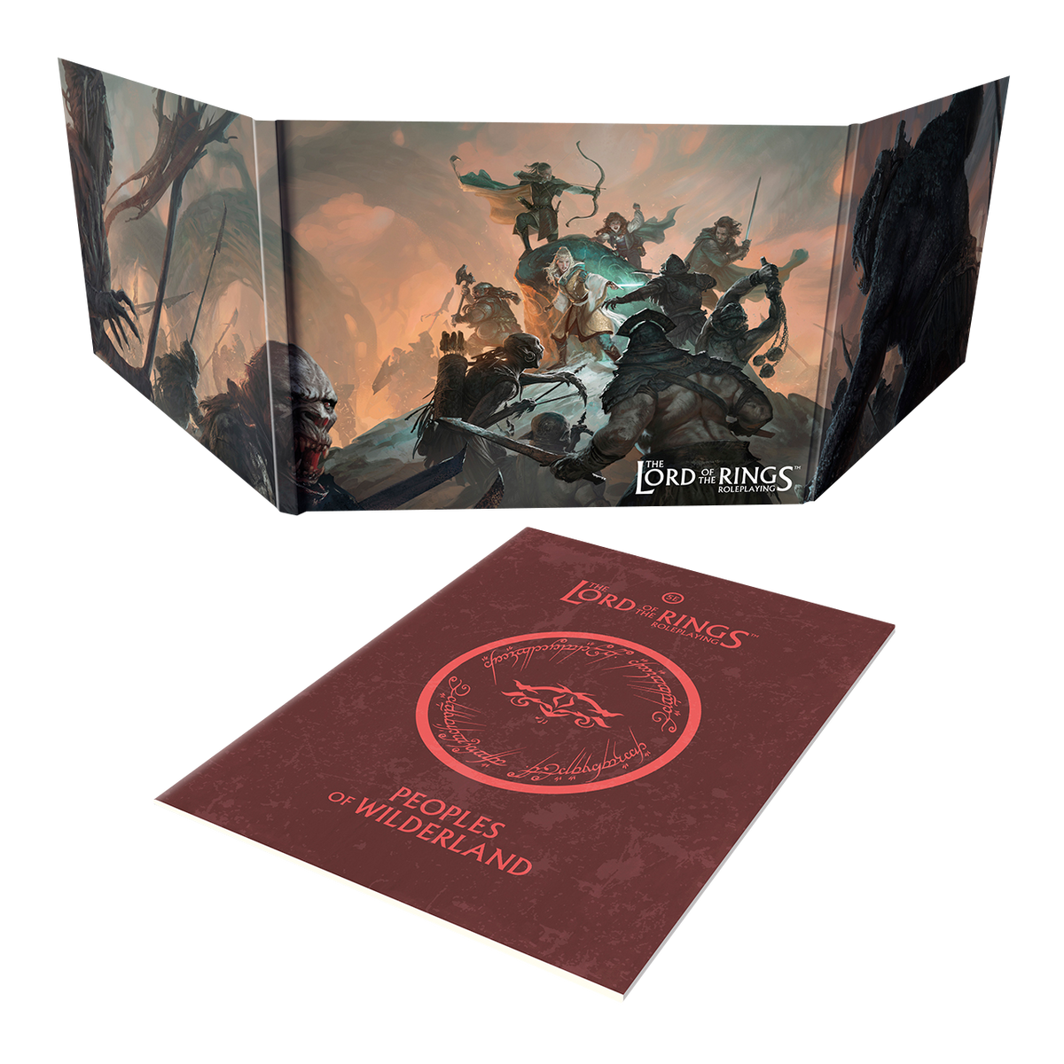 The Lord of the Rings RPG 5e, Loremaster's Screen & Wilderlands Compendium gamemaster screen exterior panels