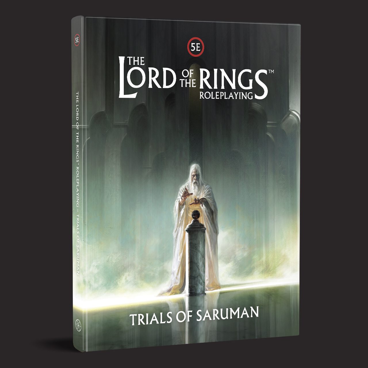 The Lord of the Rings RPG 5e, Trials of Saruman front cover and product presentation