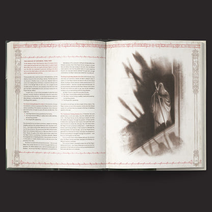 The Lord of the Rings RPG 5e, Trials of Saruman interior rules and artwork spread 6