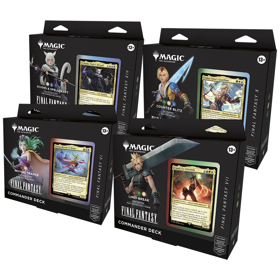 Magic Final Fantasy - Commander Deck Display