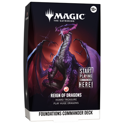 Magic The Gathering: Foundations Commander Deck - Set of 5
