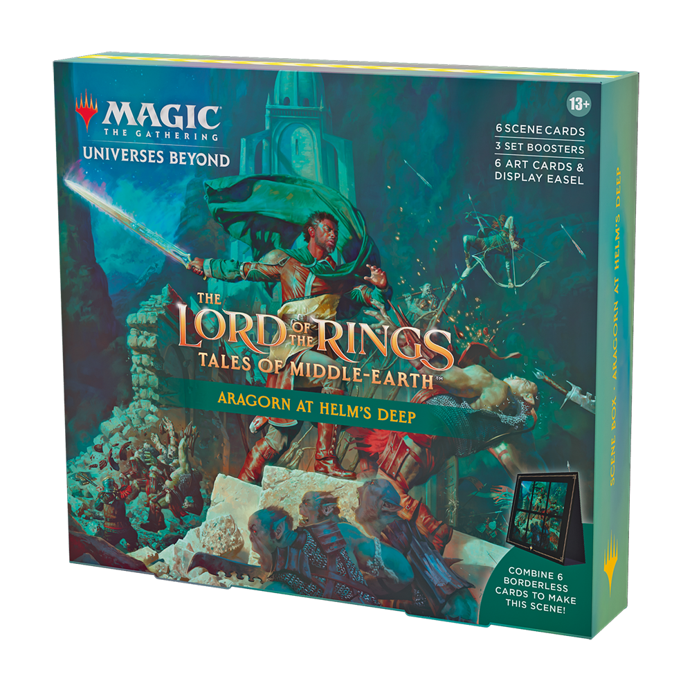 Magic Lord of the Rings - Scene Box Aragorn at Helm’s Deep