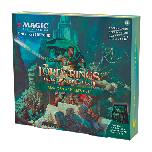 Magic Lord of the Rings - Scene Box Aragorn at Helm’s Deep