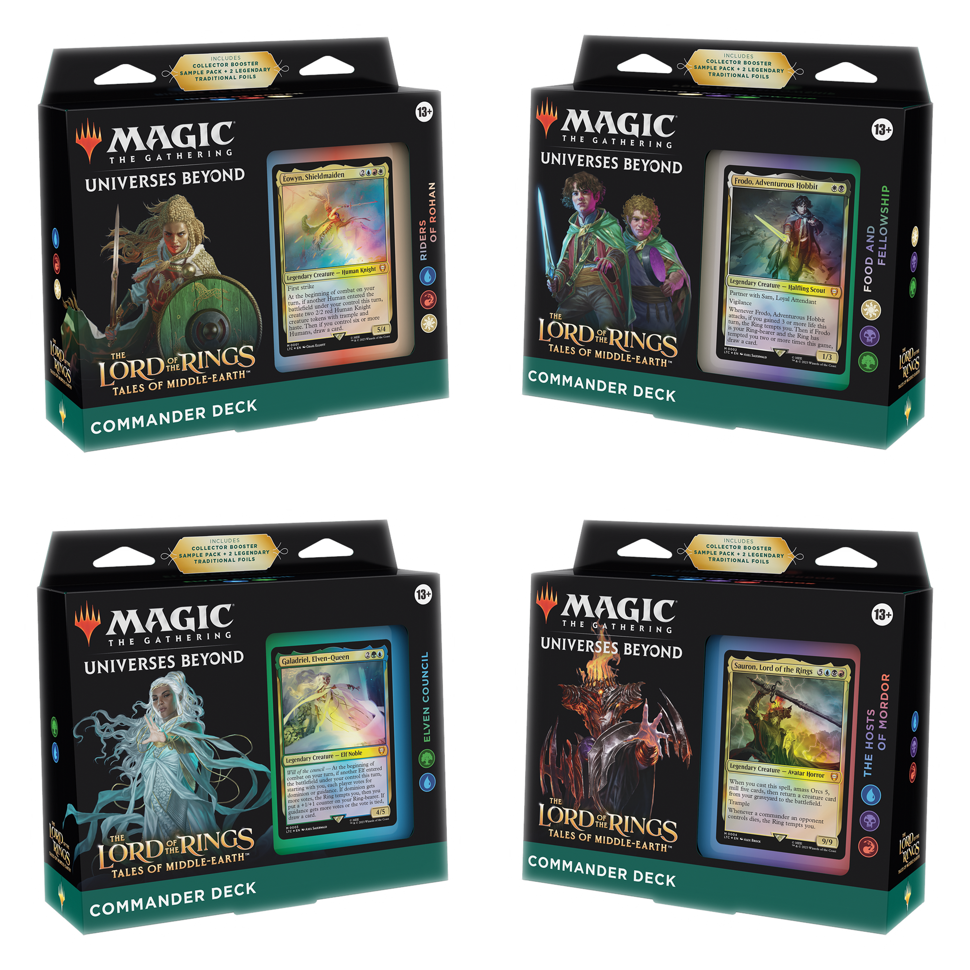 MTG Lord of the Rings Commander Deck Bundle