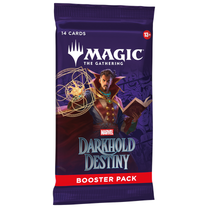 MTG Marvel Darkhold Destiny Booster Pack with Doctor Strange artwork
