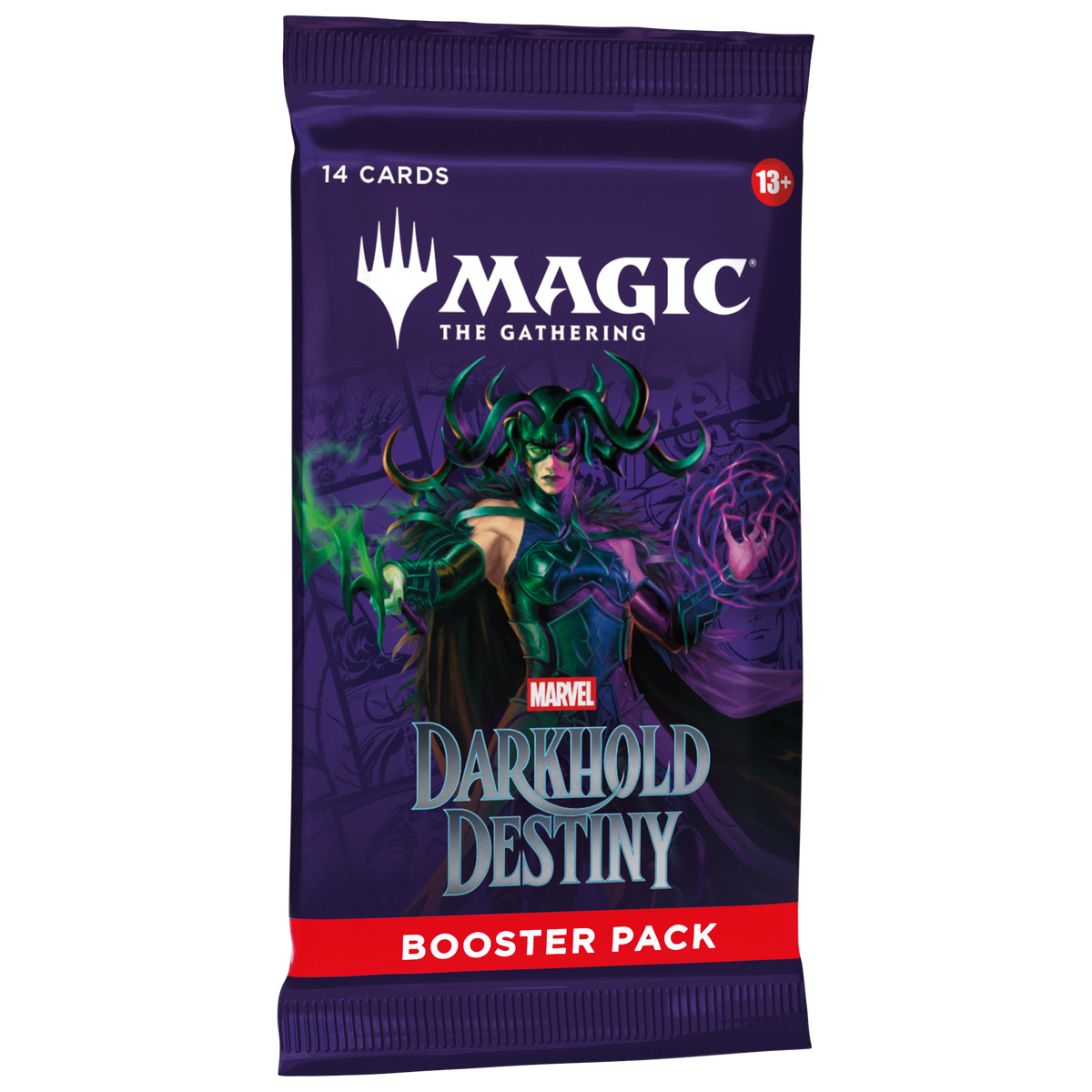 MTG Marvel Darkhold Destiny Booster Pack with Hela artwork